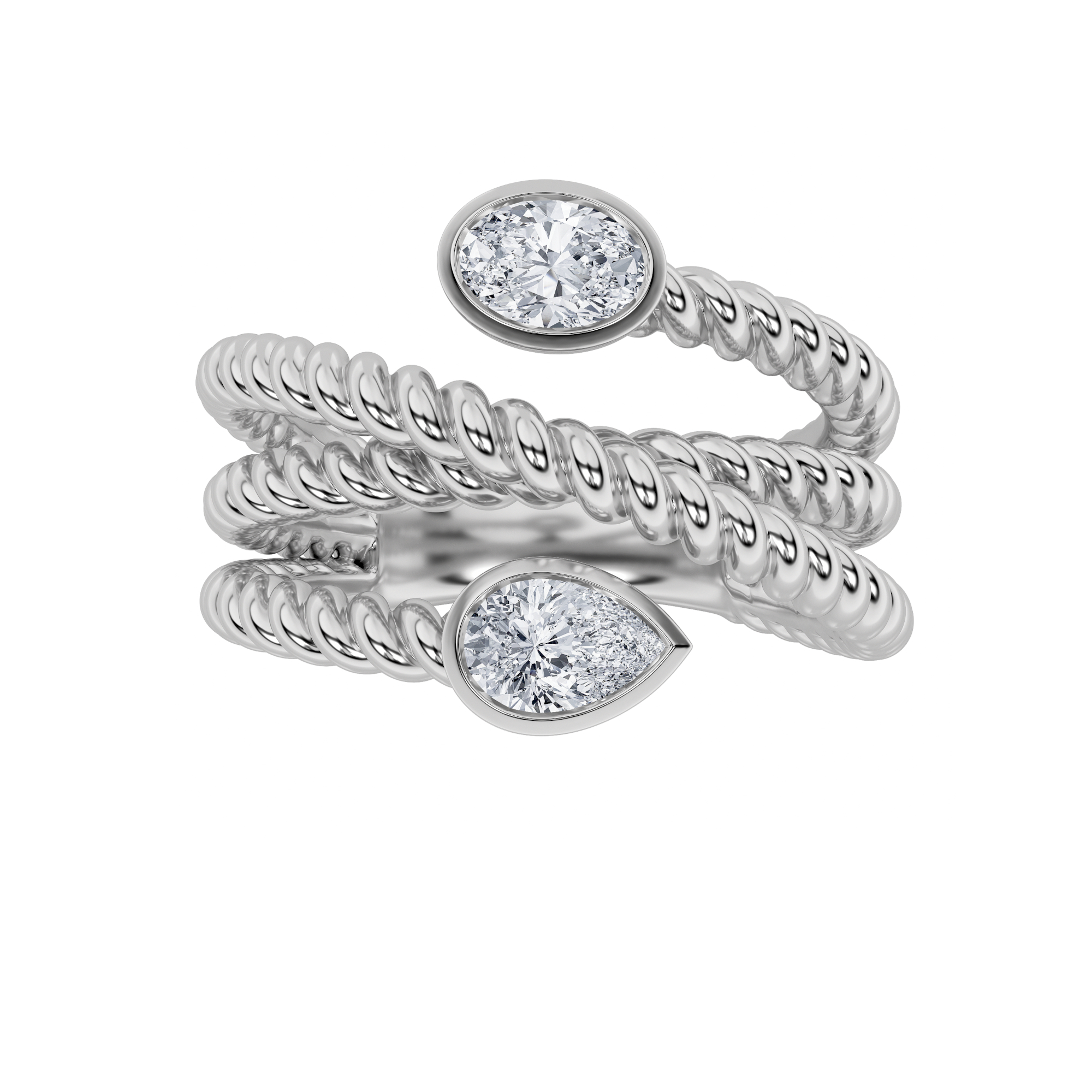 0.50 CT Diamond Ring in Silver