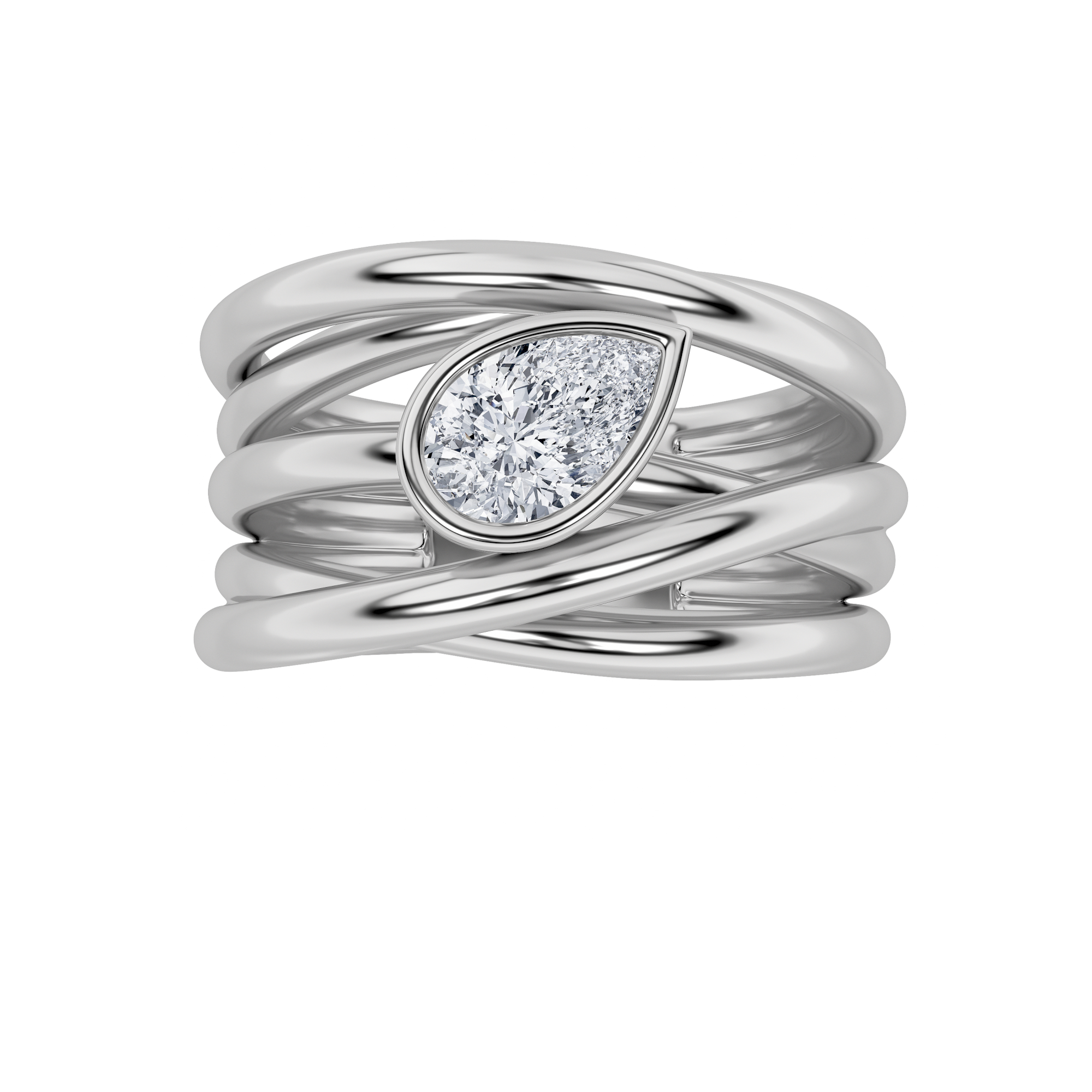 0.50 CT Diamond Ring in Silver