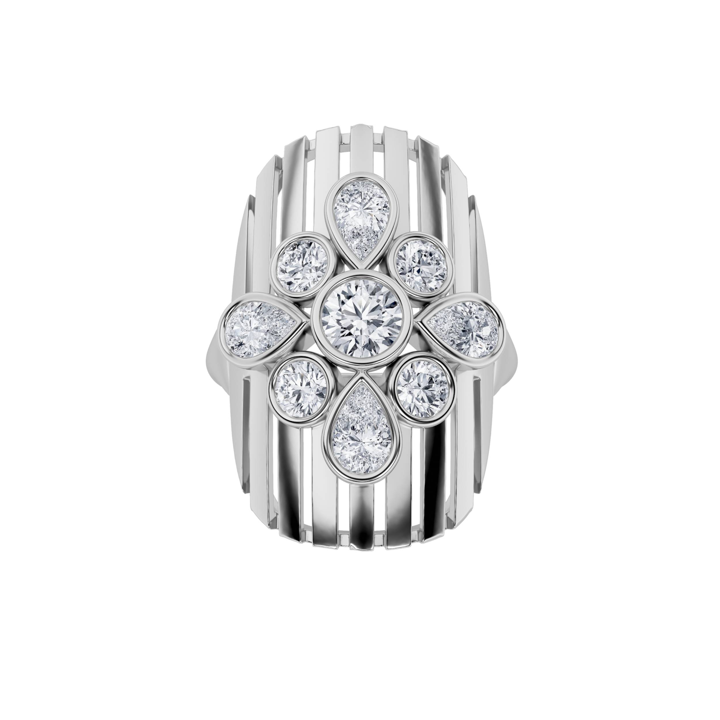 2.00 CT Round Diamond Ring in 14K White Gold