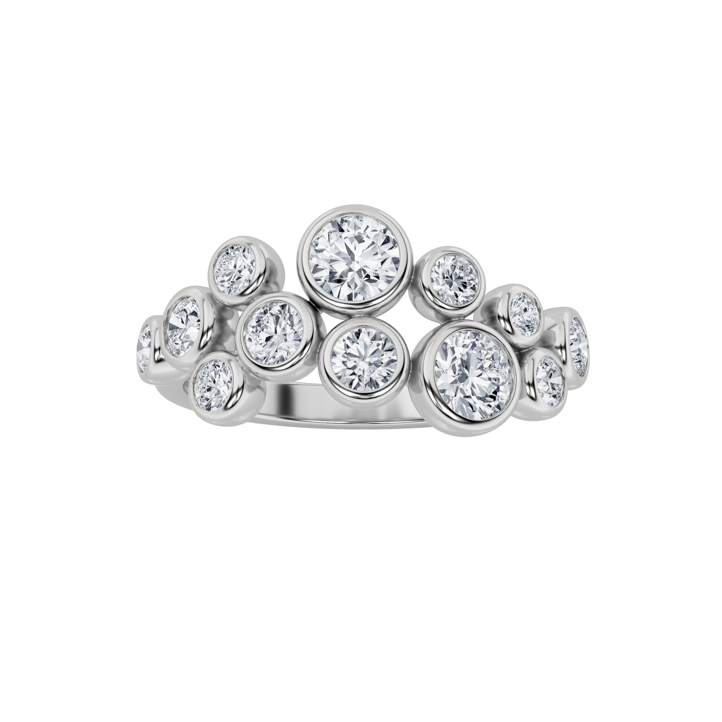 1.00 CT Round Diamond Ring in 14K White Gold
