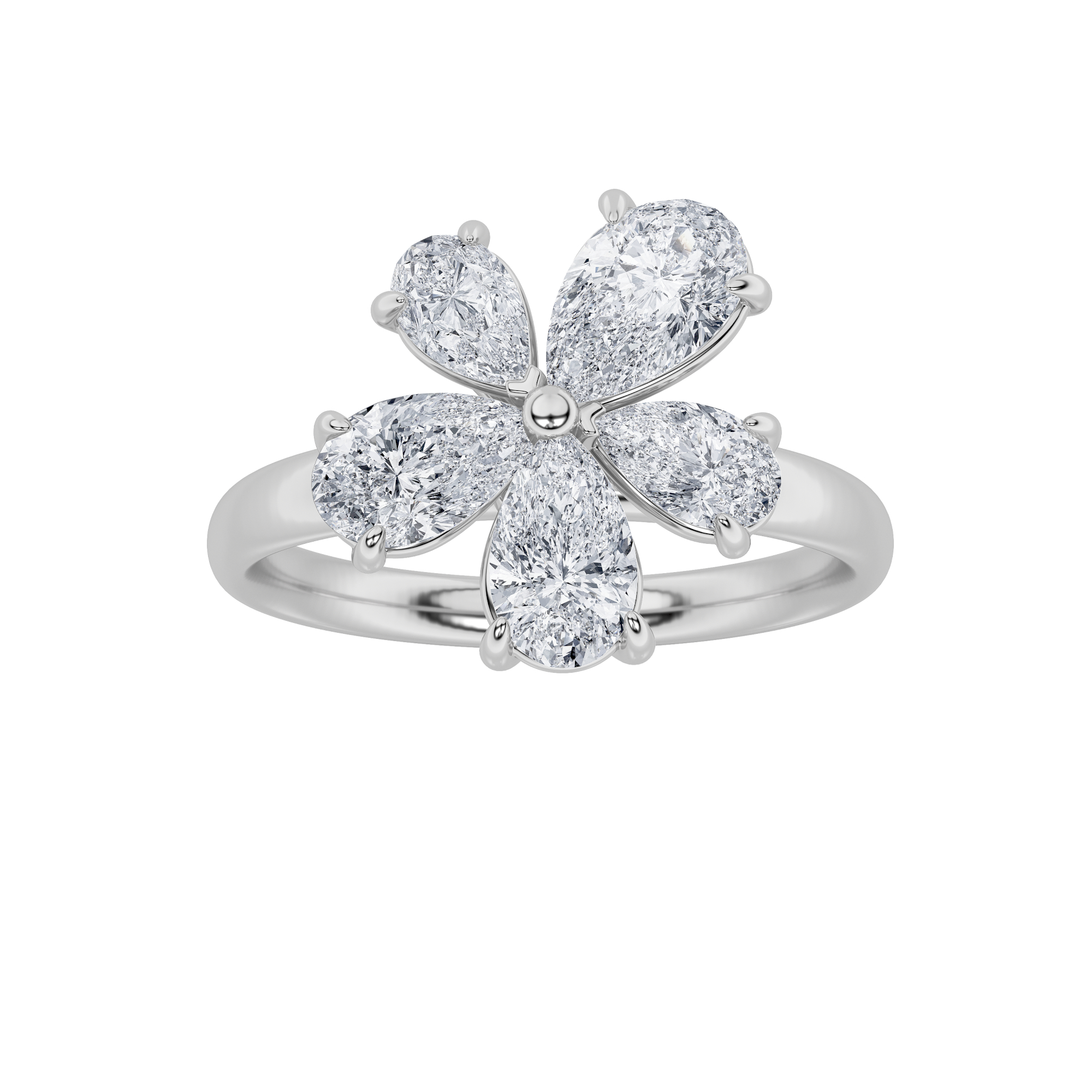 1.50 CT Diamond Ring in 14K White Gold