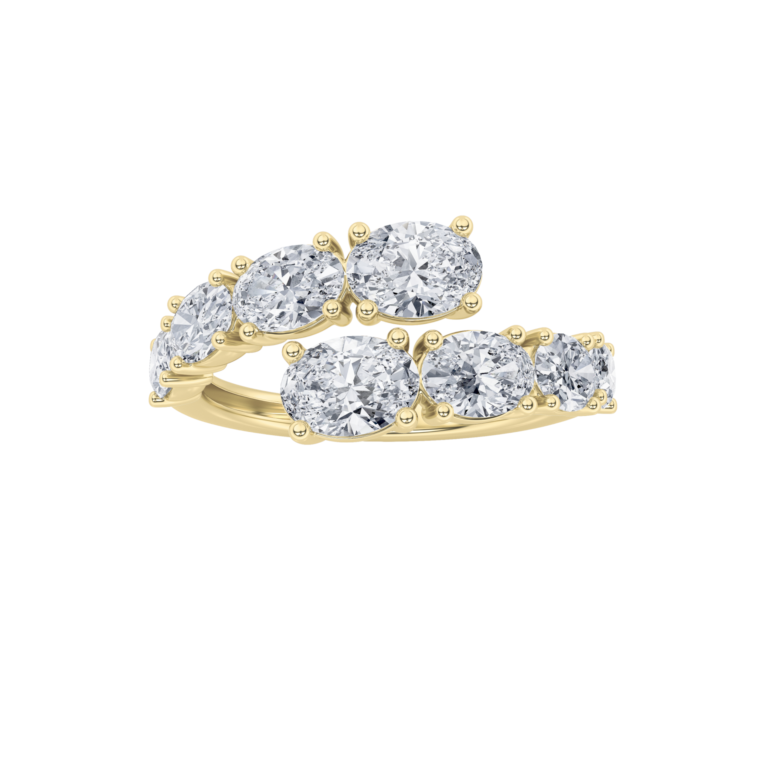 2.00 CT Oval Diamond Ring in 14K Yellow Gold