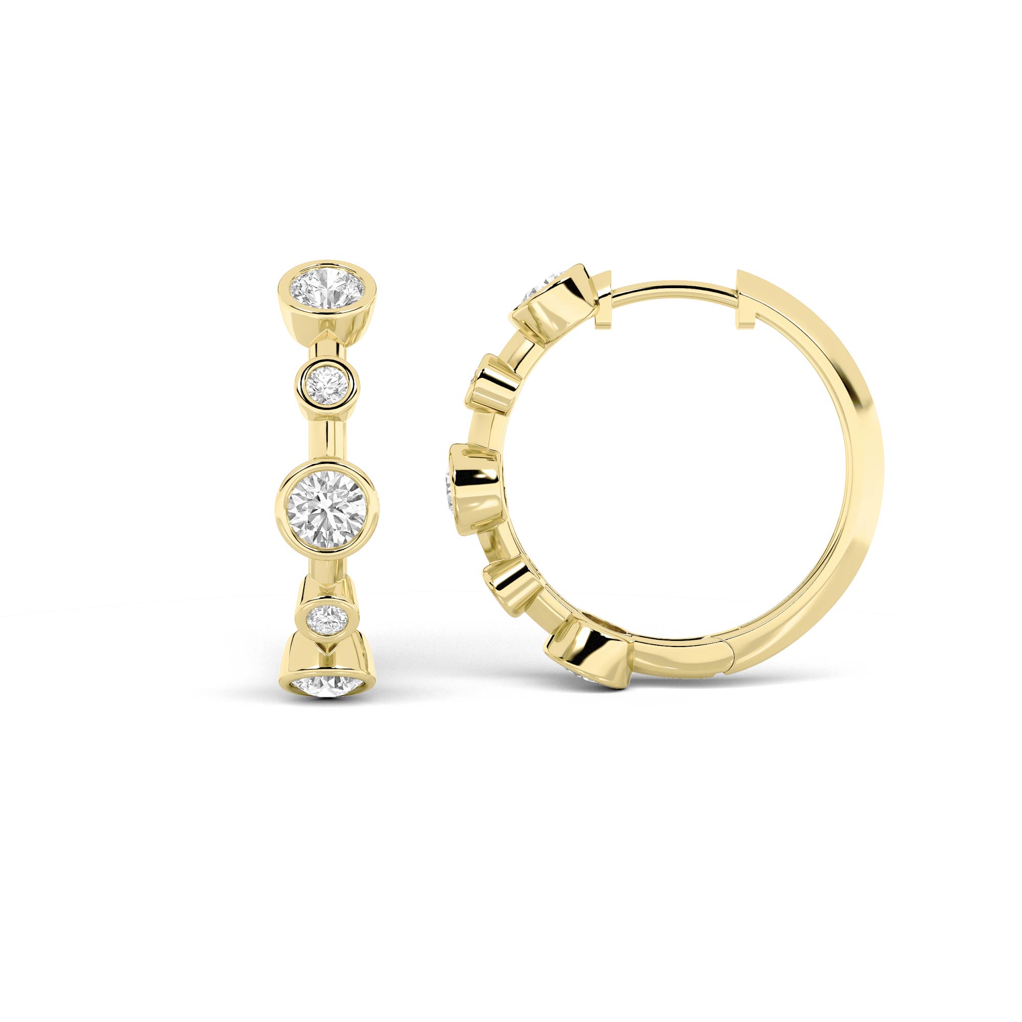 1.00 CT Diamond Earring in 14K Yellow Gold
