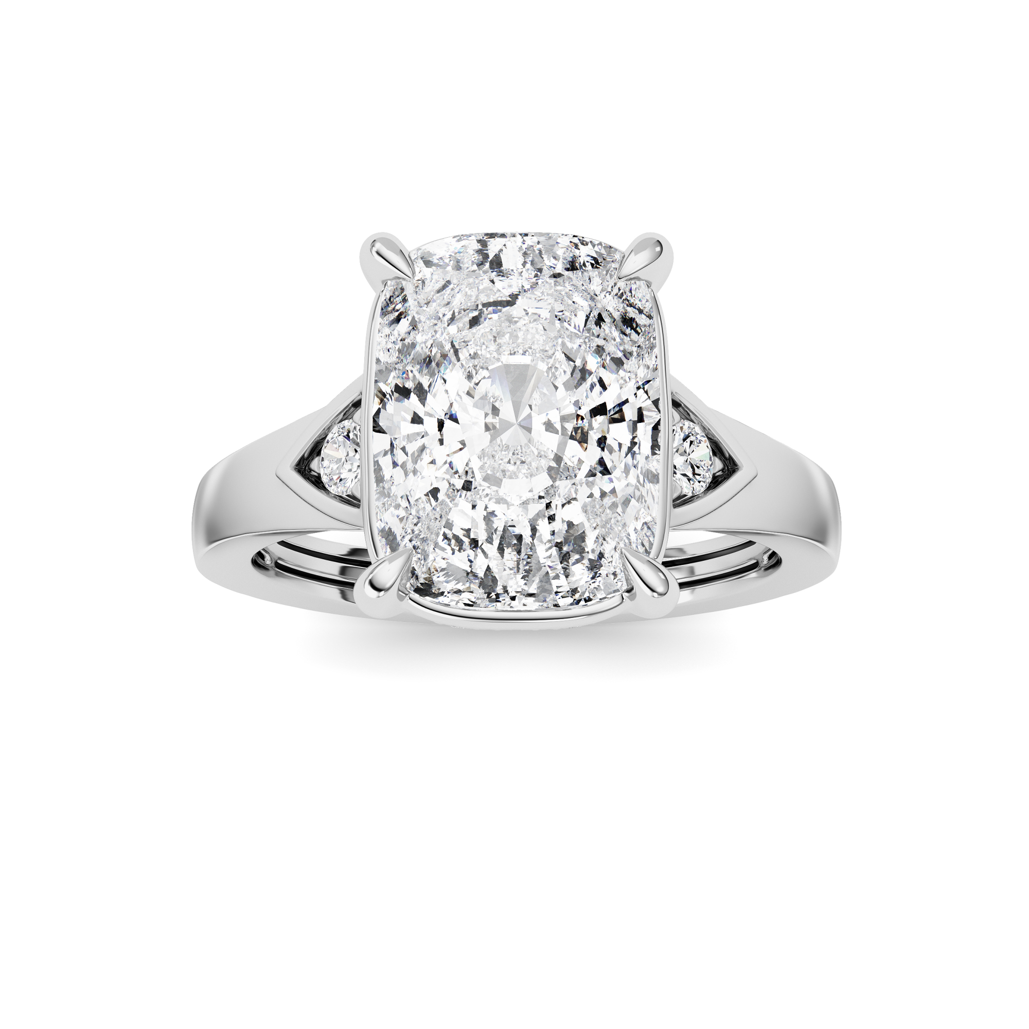 3.25 CT Diamond Ring in 14K White Gold