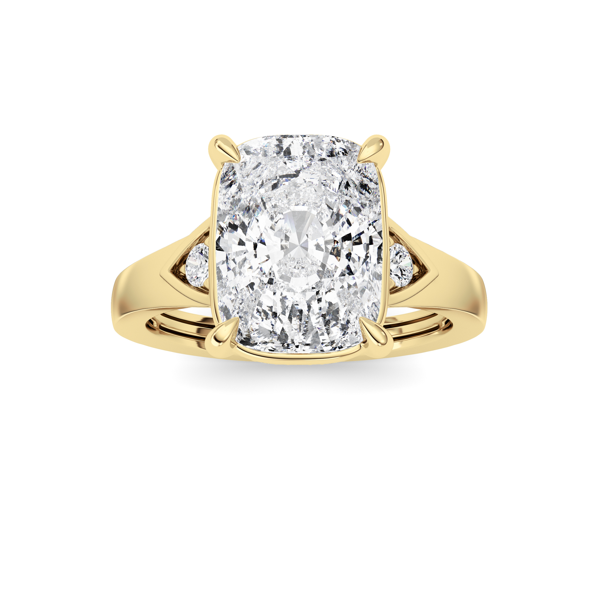 3.25 CT Diamond Ring in 14K Yellow Gold
