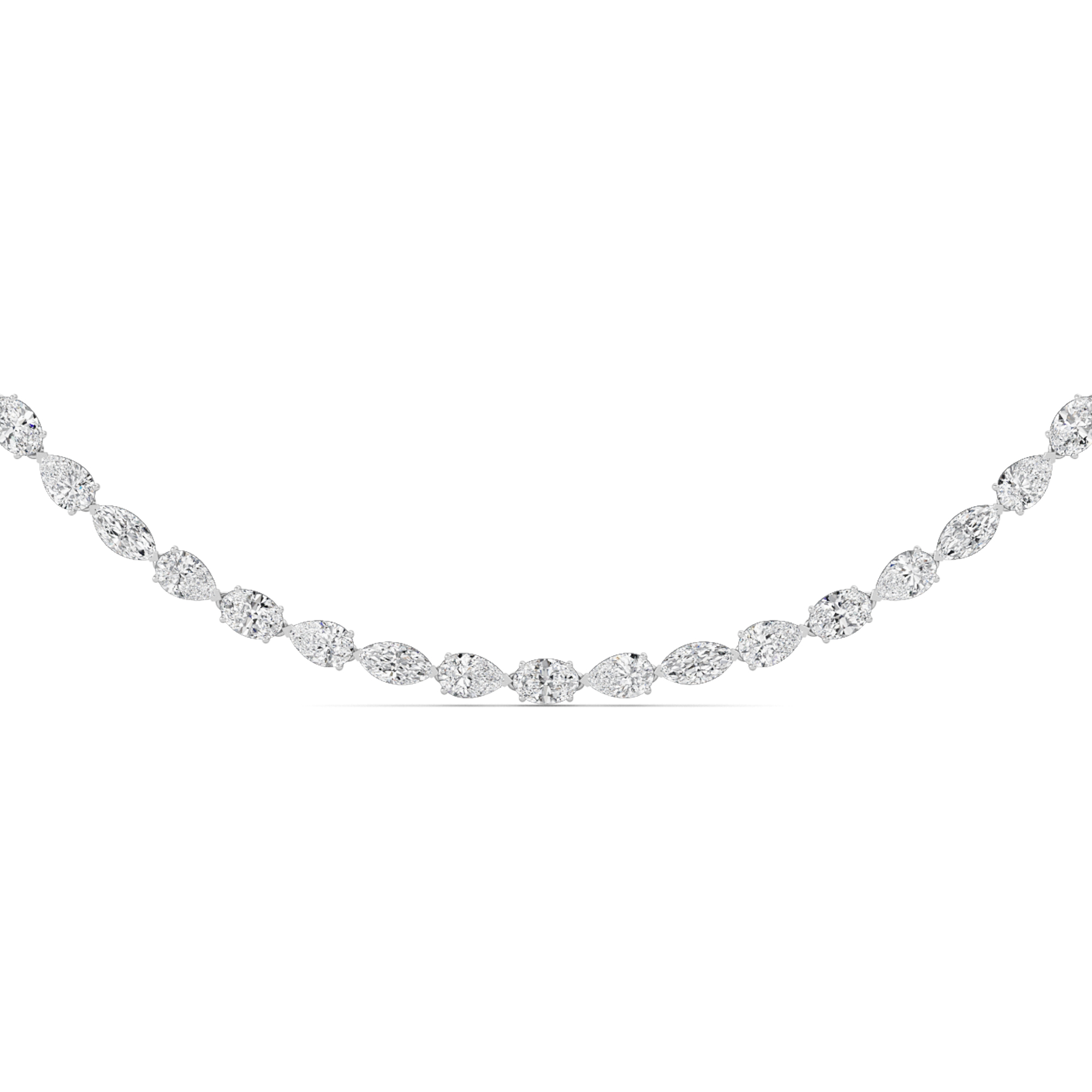 Oval Lab Grown Diamond (F/VS ) Necklace Necklace in 14K Gold