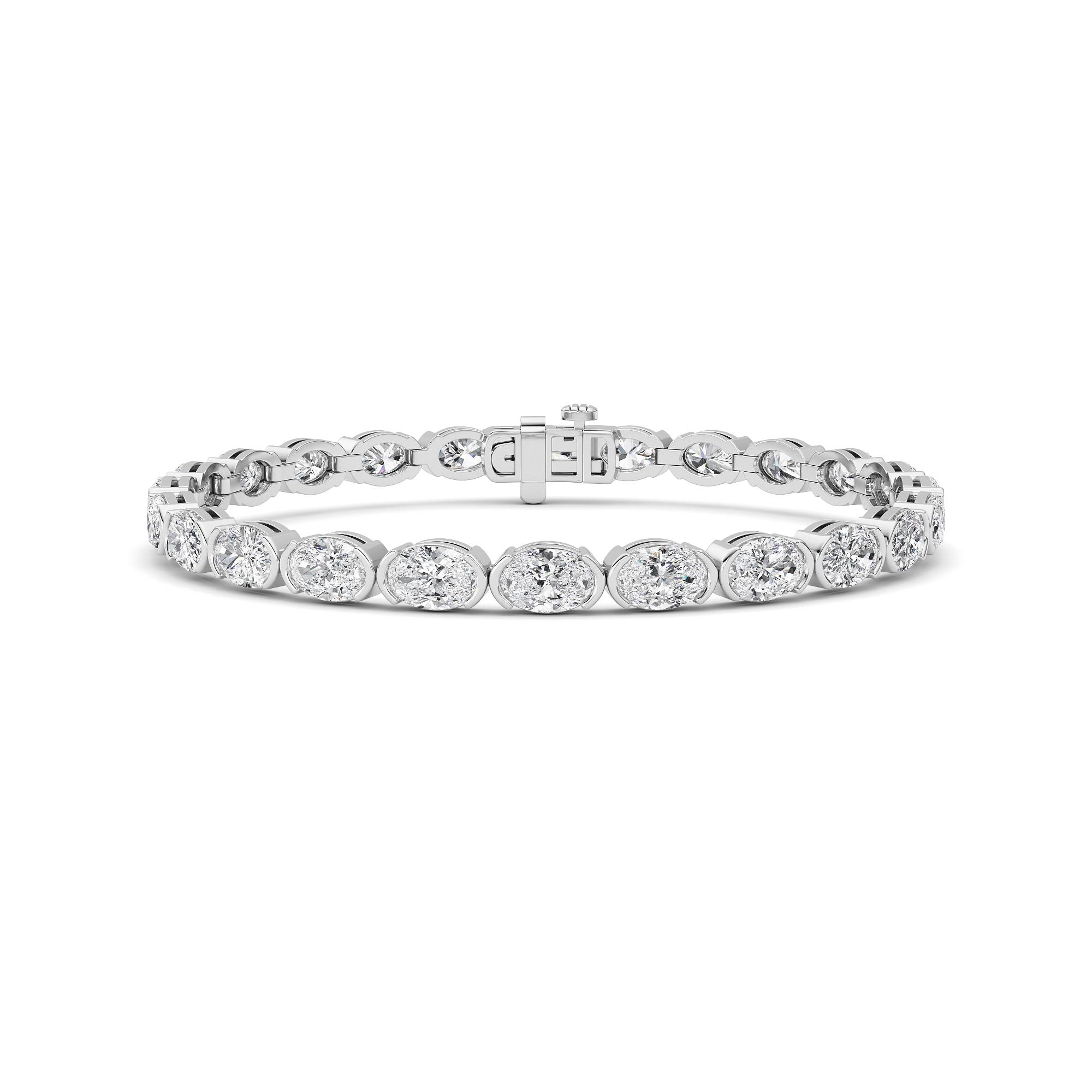 13.00 CT Diamond Bracelet in 14K White Gold