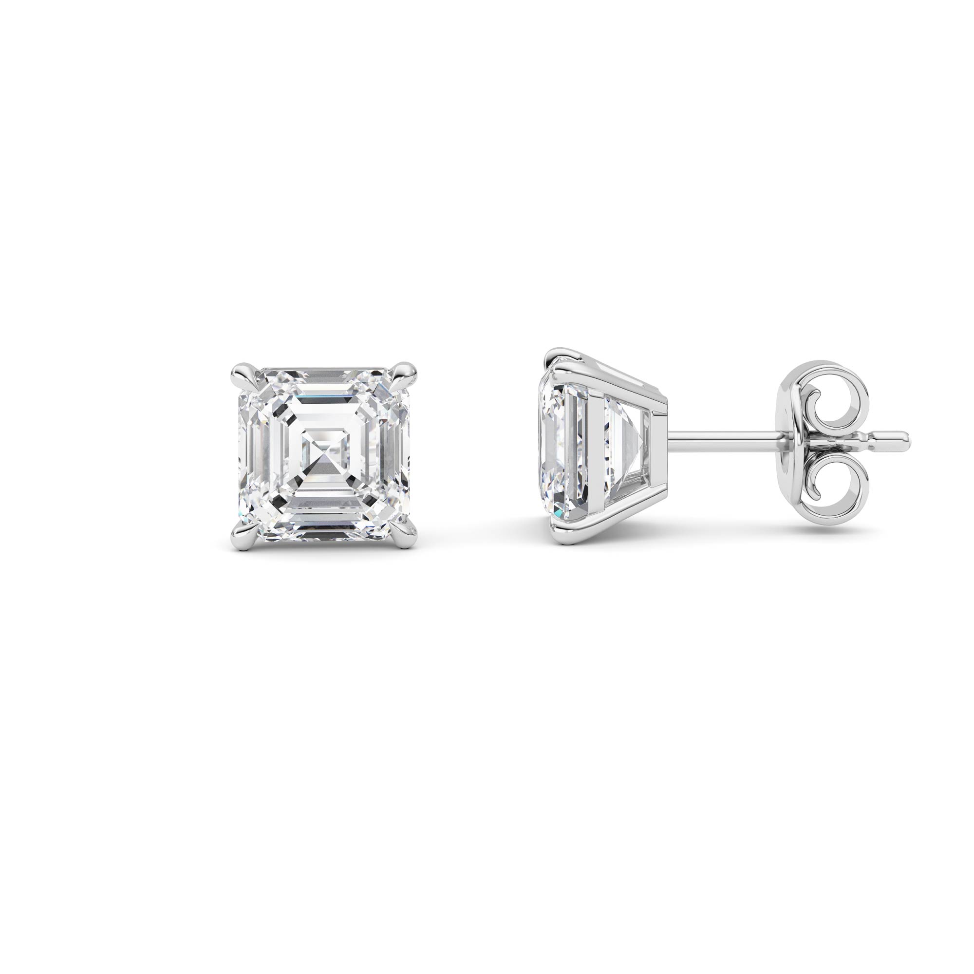 0.00 CT Diamond Earring in 14K White Gold