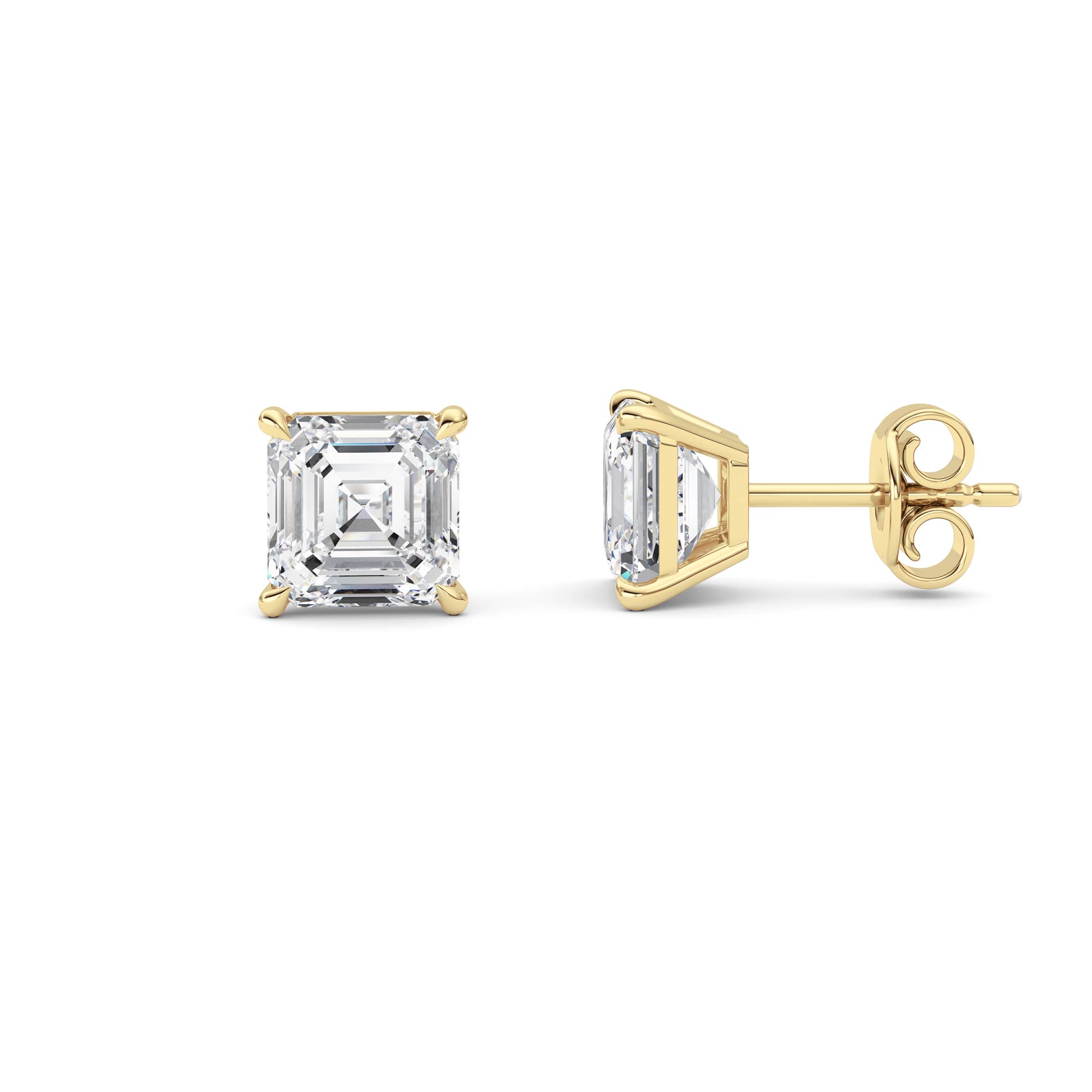 0.00 CT Diamond Earring in 14K Yellow Gold