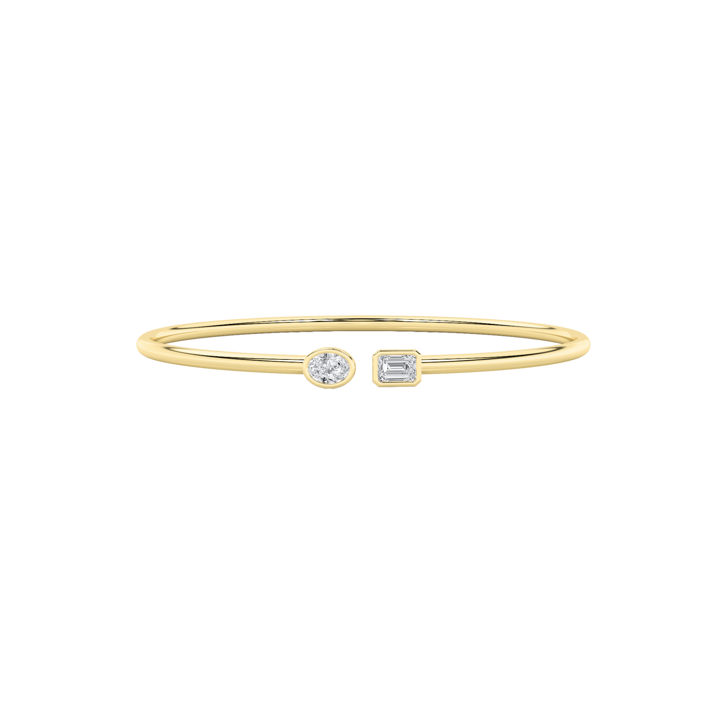 0.00 CT Diamond Bracelet in Silver|14K Yellow Gold