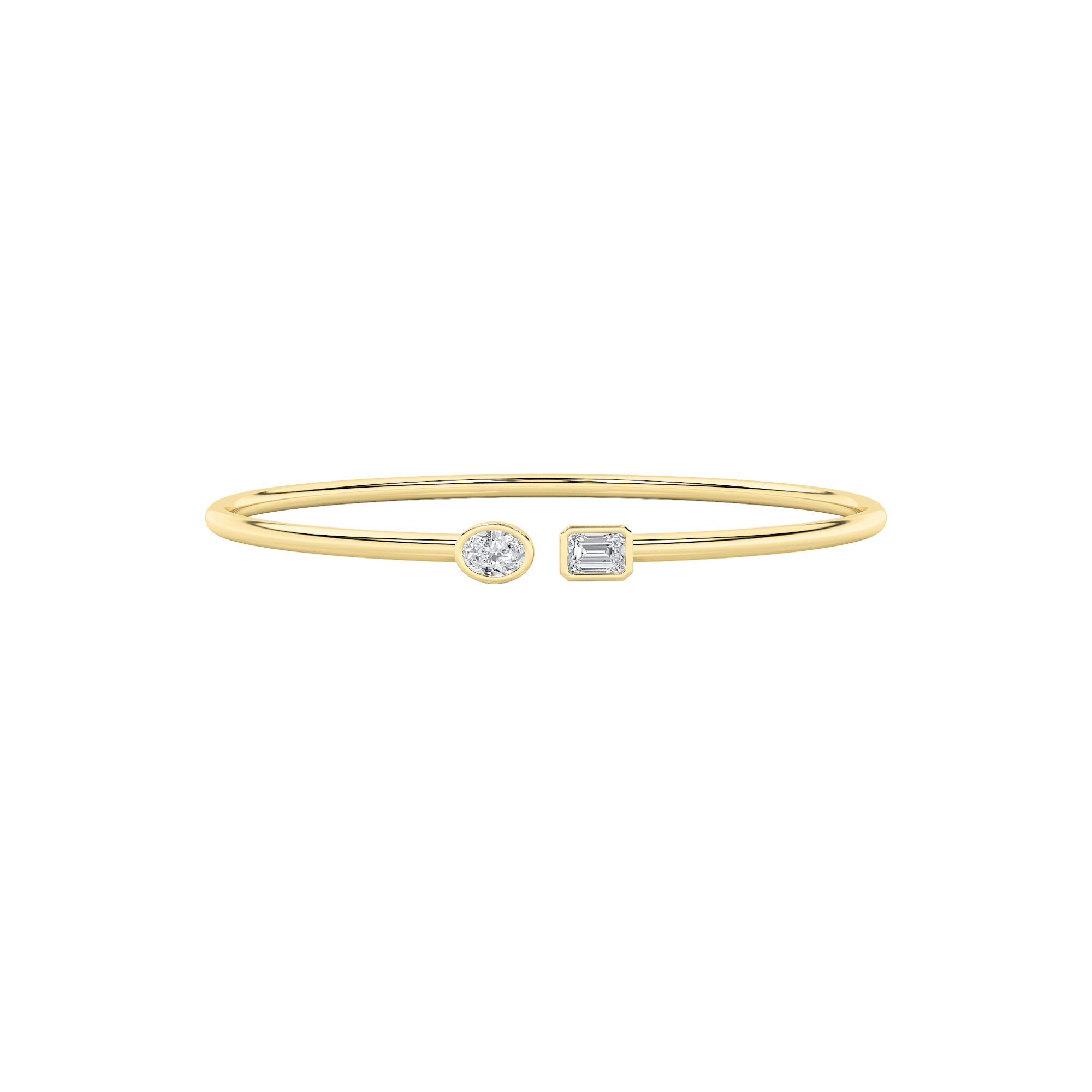 0.75 CT Diamond Bracelet in Silver|18K Yellow Gold