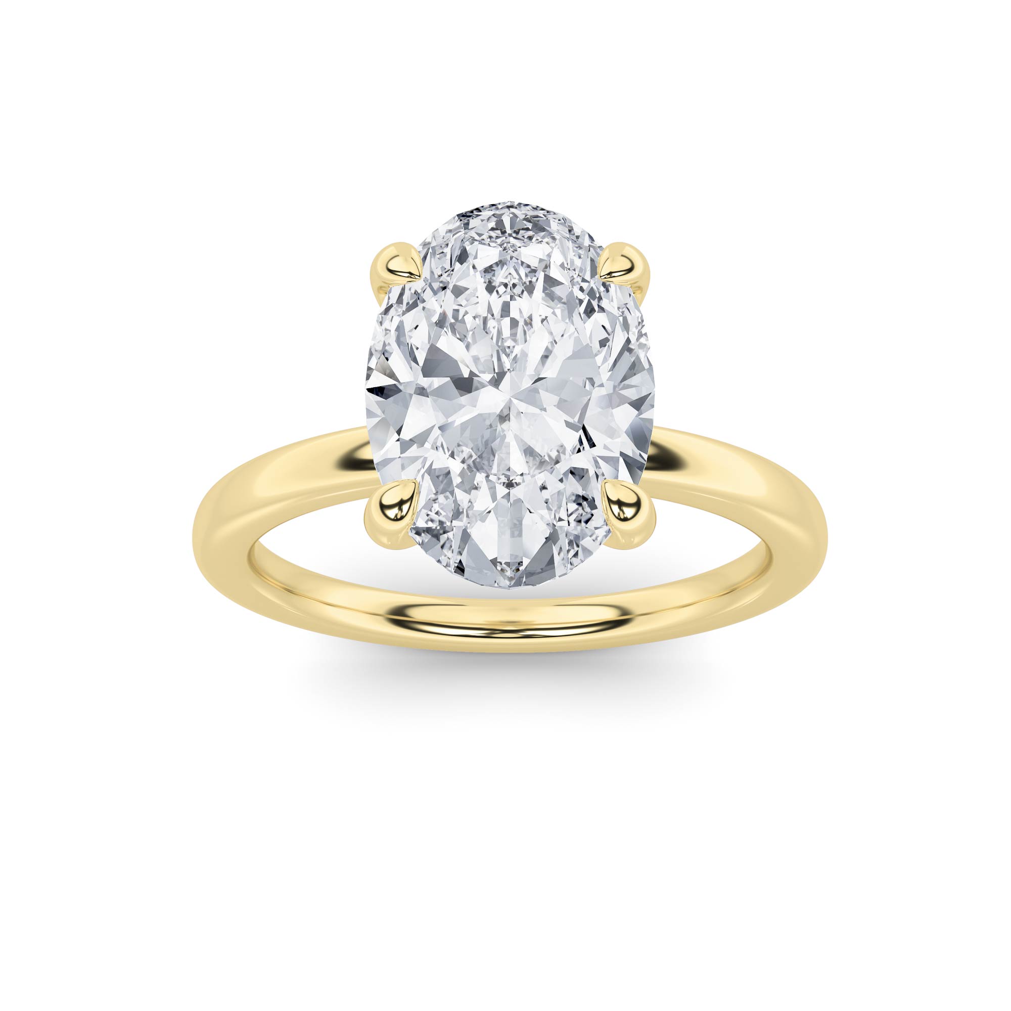 5.00 CT Diamond Ring in 14K Yellow Gold