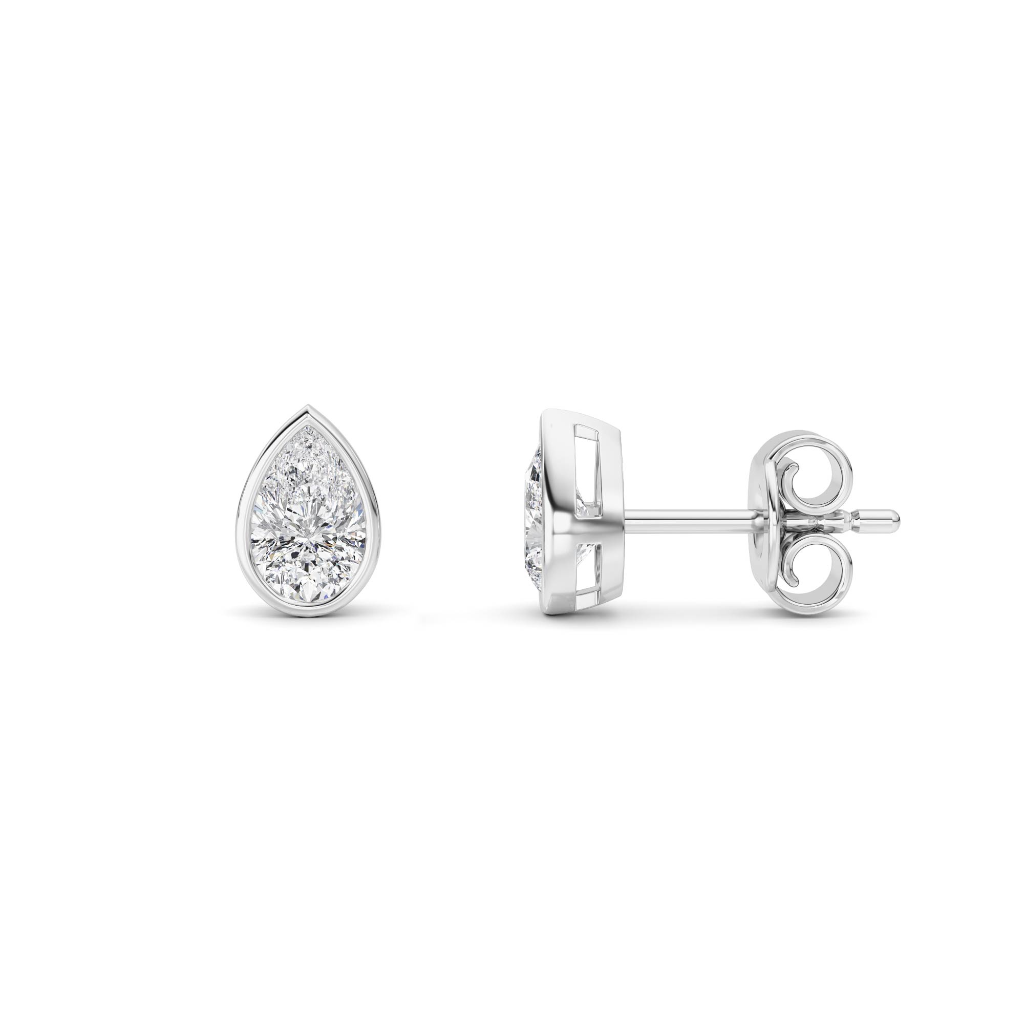 1.00 CT Diamond Earring in 14K White Gold