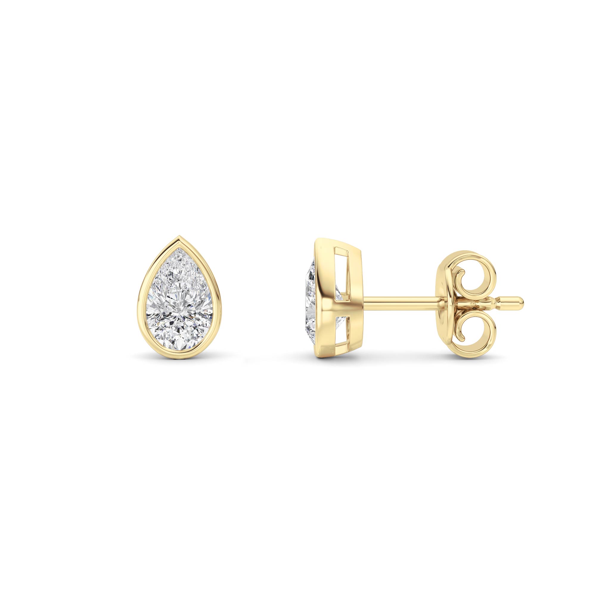 1.00 CT Diamond Earring in 14K Yellow Gold