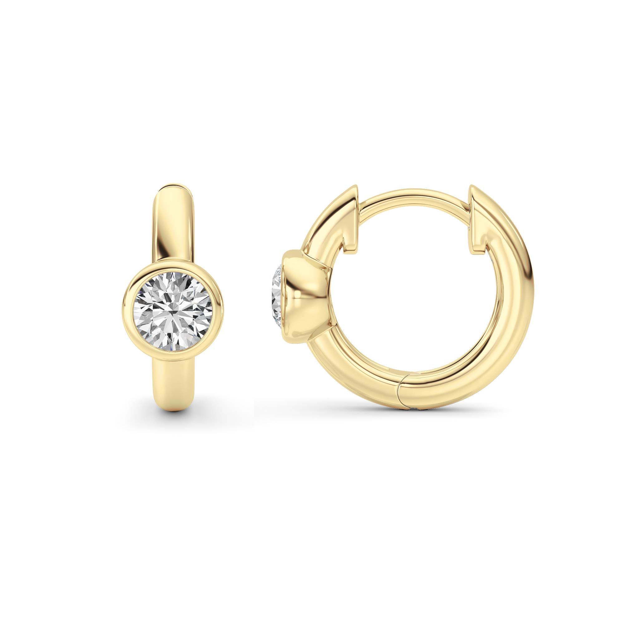 0.50 CT Diamond Earring in 14K Yellow Gold