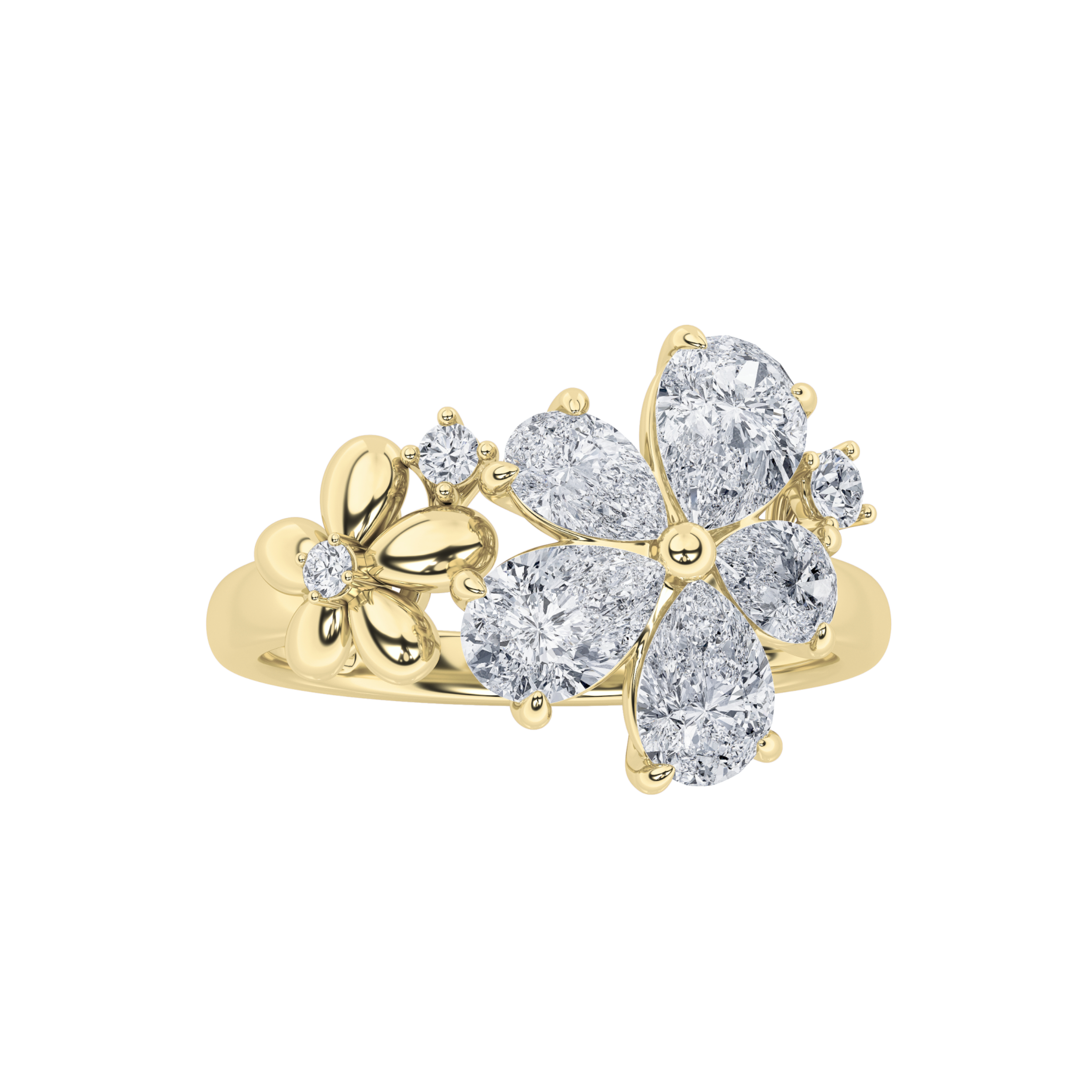 5.50 CT Pear Diamond Bracelet in 14K Yellow Gold